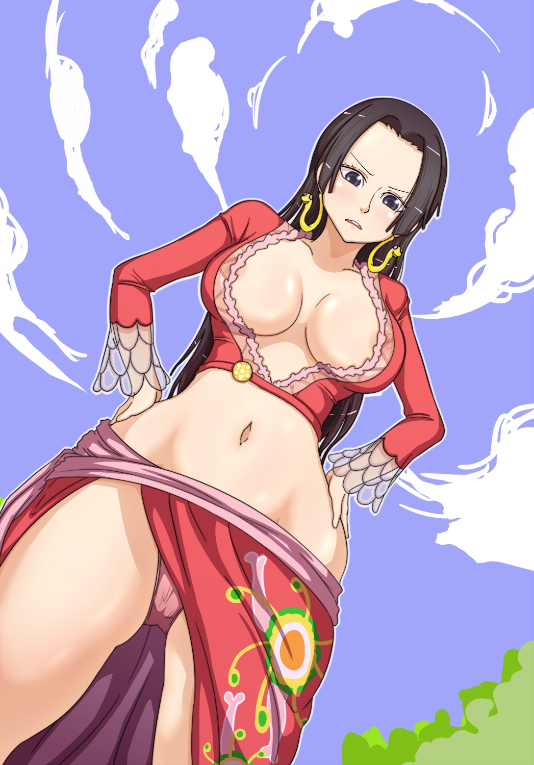 1047px x 1500px - Toon sex pic ##0001301018877 female boa hancock cleavage from below one  piece panties pink panties | One Piece Hentai