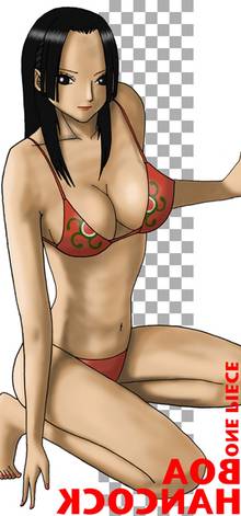 Toon sex pic ##00013062074 bikini black eyes black hair boa hancock breasts high resolution one piece swimsuit