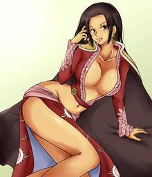 Toon sex pic ##000130557 black hair blush boa hancock breasts cape cleavage clothes color earrings erect nipples female female only front view hair highres hips huge breasts jewelry long hair looking at viewer midriff navel on side one piece open clothes open eyes open shirt rirakukan shirt smile solo