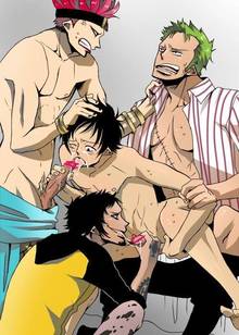 Toon sex pic ##000130393876 4boys anal black hair doctor eustass captain kid eustass kid facial hair foursome gay goatee green hair group sex hoodie male male only medical monkey d. luffy monkey d luffy multiple boys nude one piece oral penis red hair roronoa zoro sex trafalgar law yaoi