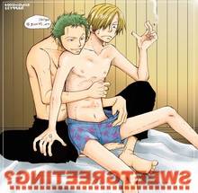 Toon sex pic ##0001301433042 2boys bed blonde hair gay green hair happy32 lingerie male male only multiple boys one piece roronoa zoro sanji shirtless short hair sillygirl sitting surprise topless underwear undressing yaoi zoro