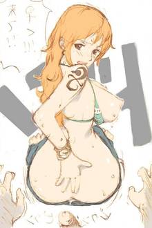 Toon sex pic ##000130610373 1boy female after sex after sex anus ass bikini top cum erection large breasts log pose long hair nami nipples one piece orange hair penis pov speech bubble sweat tattoo text translated translation request tsukinowa (pixiv) uncensored