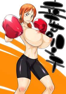 Toon sex pic ##000130479092 areolae bike shorts boxing gloves breasts erect nipples gigantic breasts gloves huge breasts nami navel nipples one piece orange hair pantyhose short hair spandex sunahara wataru tight clothes topless translation request