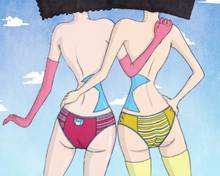 Toon sex pic ##0001301021836 2girls ass duskchant kiwi kiwi (one piece) mozu mozu (one piece) one piece panties thigh gap topless