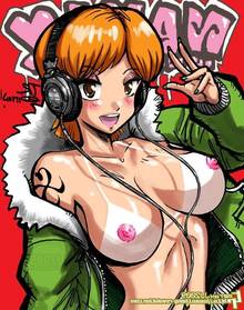 Toon sex pic ##000130373979 blush breasts clothes color female female only front view hair human john joseco nami nipples one piece orange hair solo tattoo thong-revolution
