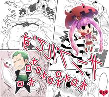 Toon sex pic ##000130333082 1boy female artist request ass bandage black pants boots bow crown drill hair from behind ghost green hair haramaki isuka male mini crown one piece penis perona pink hair red shoes roronoa zoro shoes short hair twintails umbrella