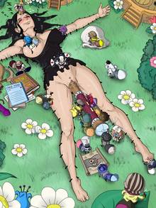 Toon sex pic ##0001301360609 ahgot barefoot big breasts black hair blush clothed sex cum on face feet flowers futanari gnome grass legs licking lying masturbation nico robin nipple suck on back one piece sex sex toy size difference sleeping smile spread arms spread legs sweat