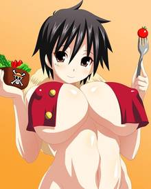 Toon sex pic ##000130935464 black hair bottomless breasts erect nipples fork rule 63 huge breasts konno tohiro luffyko monkey d luffy one piece open clothes open shirt open vest qc salad scar shirt short hair vest