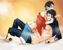 Toon sex pic ##0001301351354 2boys dicks touching frottage gay male male only monkey d. luffy one piece penis penises touching puchu tattoo trafalgar law yaoi