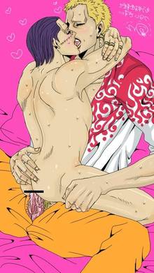 Toon sex pic ##000130450313 2boys anal ass blonde hair donquixote doflamingo gay kiss male male only nude on lap one piece penis scar sir crocodile yaoi